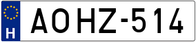 Trailer License Plate
